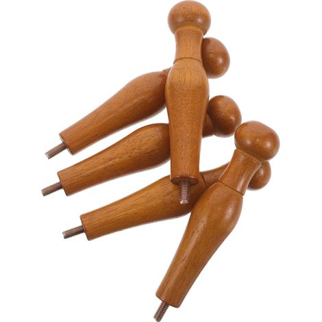 5 crochets muraux bois, bois massif, pour serviettes et clés (1/5)