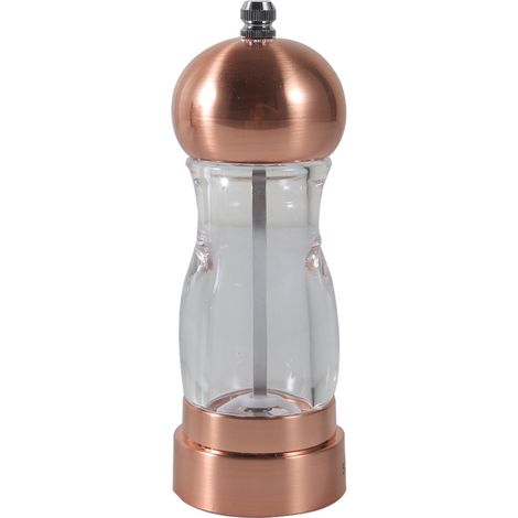 Moulin À Poivre - Manuel - Réglage De La Mouture - Acier Inoxydable Et Acrylique - Pour Cuisine Maison Et Professionnelle - 1 Pièce (1/5)