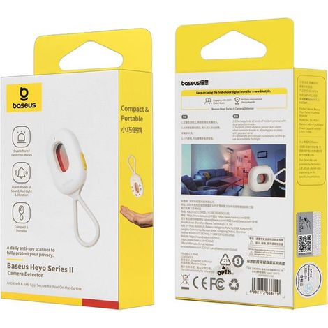 Verstecktes Überwachungserkennungssystem mit IF, Taschenlampe - Baseus (L60476900211-00) - Weiß