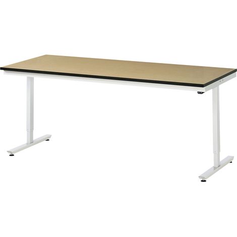 Table de travail adlatus RAU 150 réglable en hauteur électriquement Plan de travail MDF 2000 mm x 800 mm (1/4)