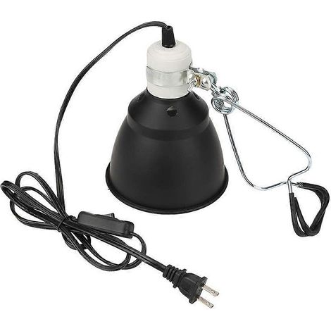 Lampe chauffante pour reptiles et animaux de compagnie, support de lampe chauffante E27, abat-jour inclus, ampoule à émission de CO2 (États-Unis) (1/5)