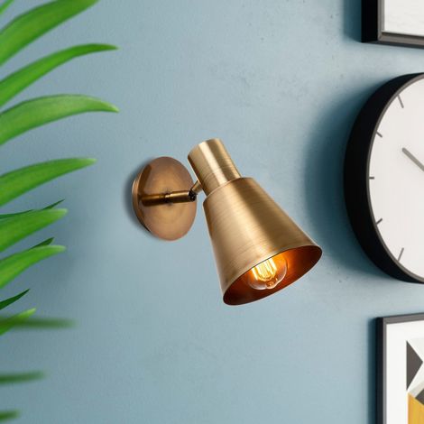 Wandlampe Kupferfarbenes Metallvelora