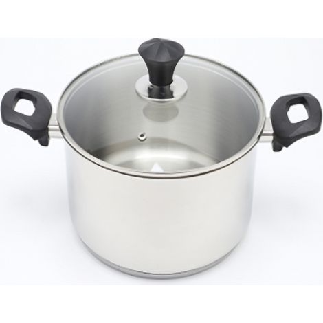 REY Edelstahltopf 20 cm 3,4 l Z/P