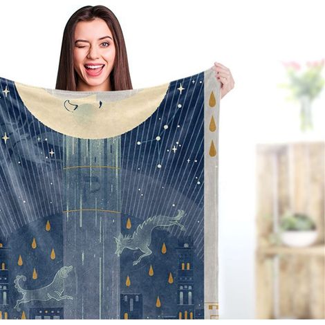 Tapis de tarot personnalisé BL835, 120x150 cm, couverture douce et décorative (1/3)