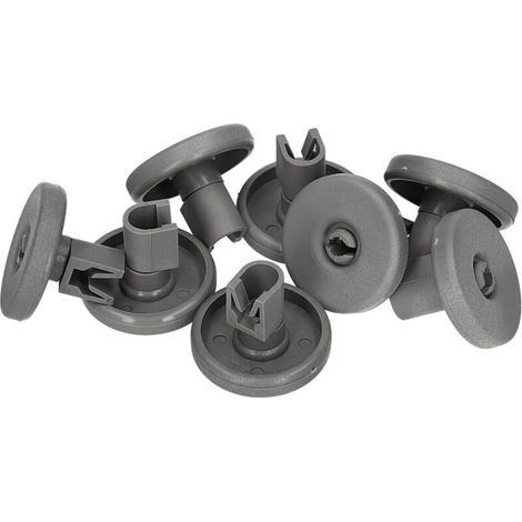 Kit de 8 ruedas cesta inferior para lavavajillas accesorios de rodillo de polea de rueda grande (1/5)