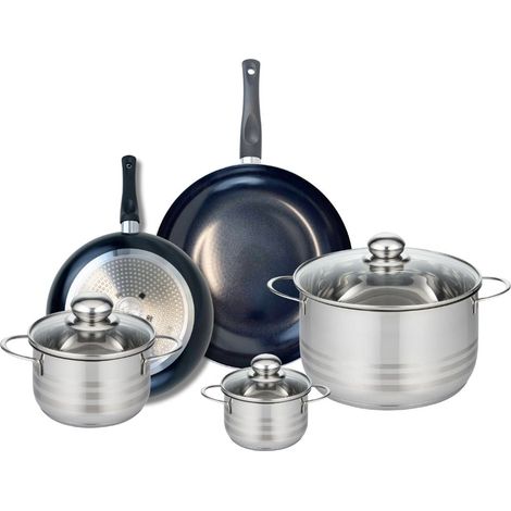 Ensemble de 2 Poêles de cuisson 24 et 28 cm et 3 faitouts 12, 16 et 24 cm Elo Prima Brillant (1/5)