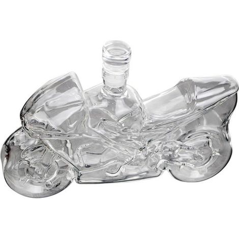 Carafes à liqueur en forme de moto pour Rum Tequila Nouveauté Whisky Decanter Bouteille de vin pour la maison à manger (1/4)