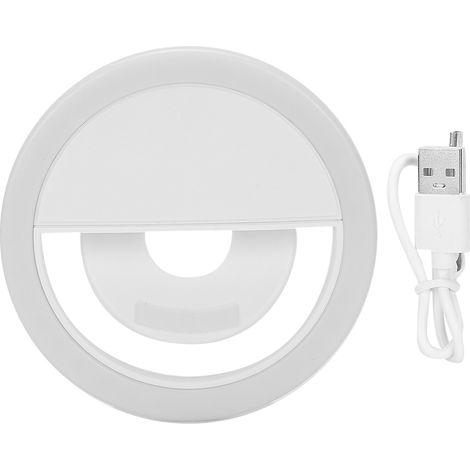 Lampe à LED ronde rechargeable USB pour streaming, lumière réglable pour téléphone mobile (1/5)