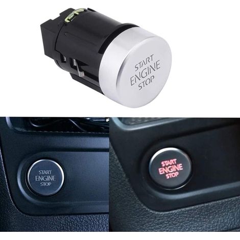Interrupteur marche/arrêt à un bouton pour moteurs de voiture, compatible avec les Volkswagen Tiguan (2008-2016) et Sharan (2011-2016). Référence d'origine : 5N0959839 (1/5)