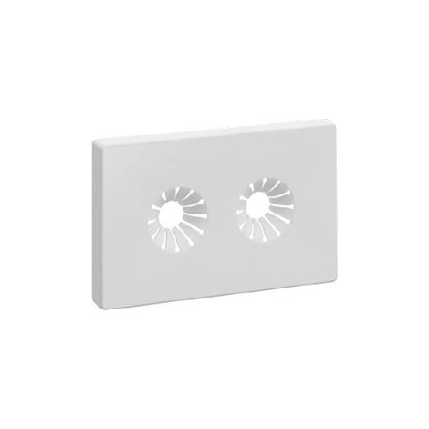 6150 - Rosone bianco lucido a parete in plastica Ø10÷20, interasse 35mm per valvole monotubo e bitubo serie TopFAR 6150 35BL