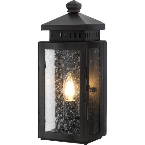Elstead Matlock - Lanterna da parete per esterno 1 luce Light Bronzo Antico IP43, E14 (1/5)