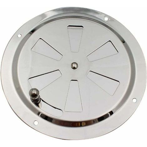 Rundes Lüftungsgitter, verstellbarer Entlüfter, Edelstahl-Entlüfter, Lufteinlass und -auslass, 125 mm (1/4)