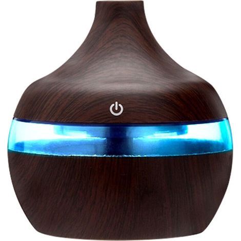 SABIR 300 ml Luftbefeuchter für ätherische Öle, Ultraschall-Aroma-Diffusor mit Kaltnebel, elektrischer Duftdiffusor mit 7 wechselnden Farben, SPA-Geräuschdämpfung, für Zuhause und Büro (1/5)