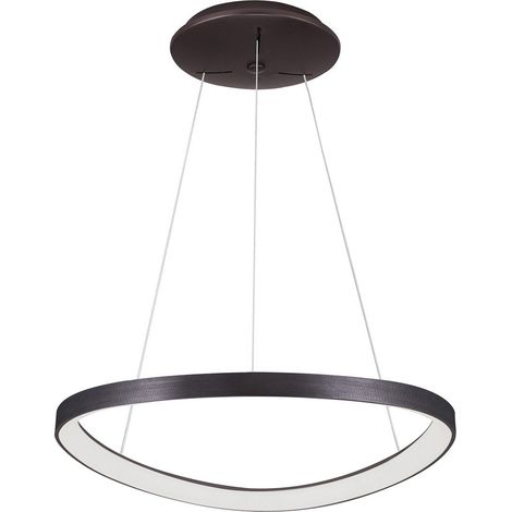 Italux Morphi - Moderno LED colgante colgante café cepillado, blanco cálido 3000K 2640lm regulable (1/3)