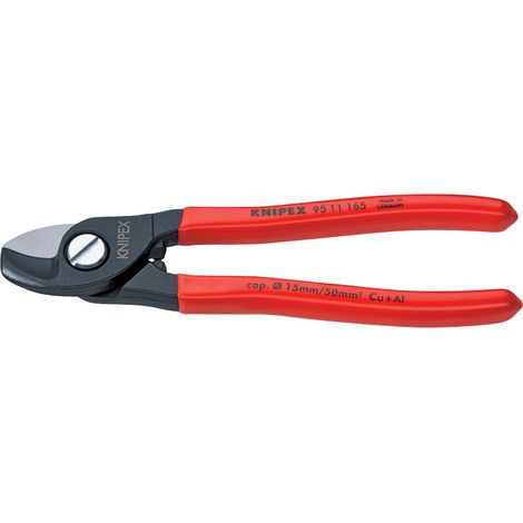 Knipex – Pince coupe-câble cuivre 15mm – Tranchants trempés pour coupe nette – Acier de haute qualité – Utilisation d'une main
