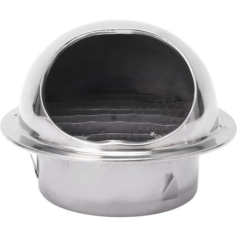 Stainless Steel Vent Hood Exterior Rainproof Wind Cover Stainless Steel Vent Cover Outlet Accessory 4 Inch