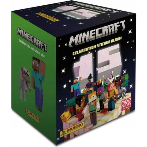 Minecraft Panini-Sticker zum 15. Jubiläum: 1 Booster-Box mit 36 Stickern
