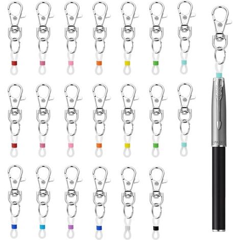 Portapenne, 20 pezzi, clip portapenne, organizer per penne, portapenne tascabile, porta note, portamatite per assistenti, corrieri e impiegati (1/5)