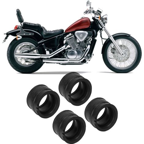 Connecteur d'air adhésif pour interface de carburateur d'admission, compatible avec Honda Steed 400 1992-1997 (vendu par lot de 4) (référence : JKJ-14) (1/5)