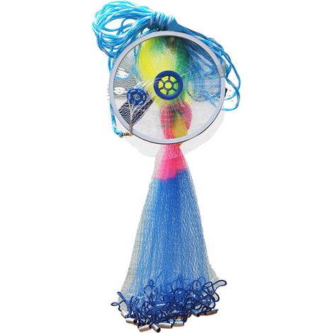 Épuisette de pêche colorée pour piège à appâts, anneau en nylon et aluminium, pour eau douce et eau salée (1/5)