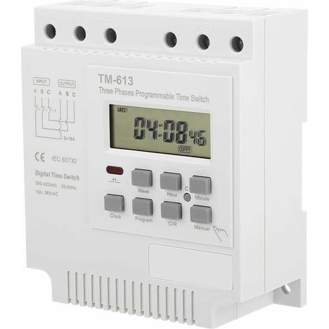 Temporizador programable – Temporizador TM-163 de 380 V para motor trifásico de CA de 350–420 V (1/5)