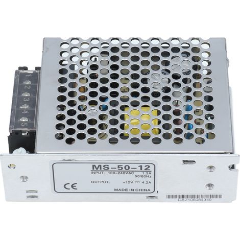 Alimentation LED BERM 100-240 V CA, alimentation à découpage 50 W MS-50-12 (1/5)