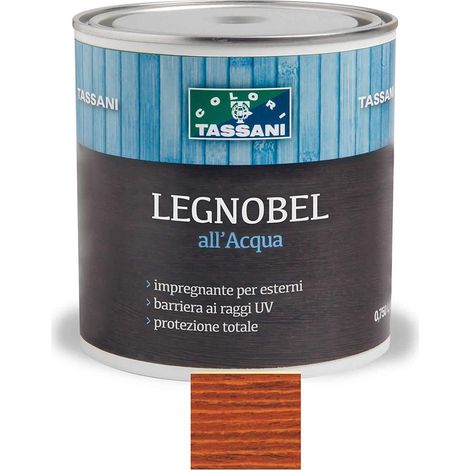 LEGNOBEL ALL'ACQUA 0,75 LT TASSANI IMPREGNANTE VERNICE PER LEGNO Ciliegio