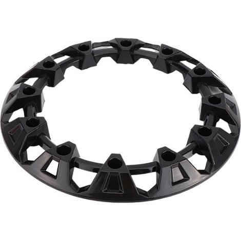 Protection de moyeu de jante de roue de VTT générique, pièces de décoration et de modification, polyvalentes, couleur : noir, 10 pouces (1/4)
