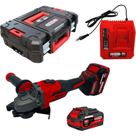 Winkelschleifer-Set 18V - KSTOOL - mit 2 Akkus 18V 4,0Ah - Ladegerät - Koffer - 515.4735F (1/5)