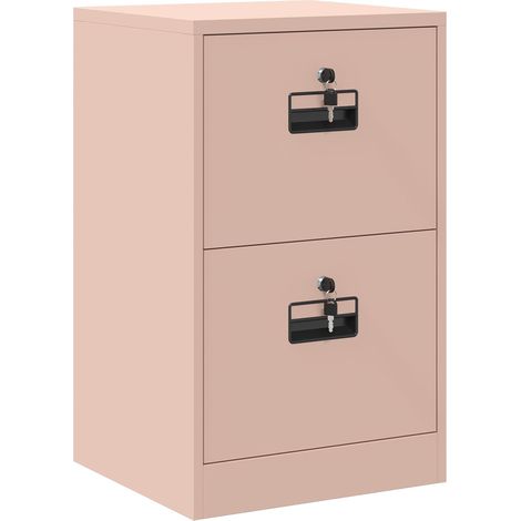 Maison Exclusive - Mueble archivador con cajón Geométrico Rosa 45