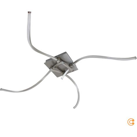 [GEBRAUCHT] B-Ware Paul Neuhaus Deckenleuchte Lampe Led Polina Silber Dimmbar Memoryfunktion Stahl