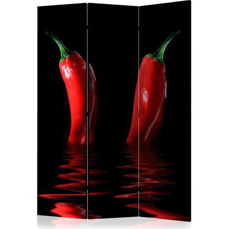 Paravent 3 Volets "Chili Pepper" 135x172cm (1/2)
