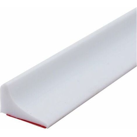 Tigrezy -100CM Barriere De Douche Silicone,Barre De Seuil De Douche Anti Débordement Autocollant,Barrière De Douche Pliable Pour Sol De Salle De Bain-Blanc (1/4)