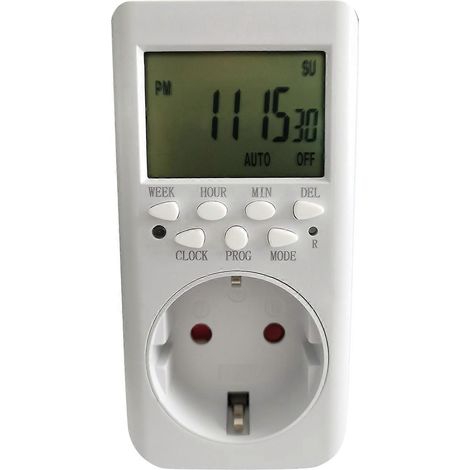 Minuterie programmable 24 heures pour une utilisation intérieure, prise UE 23