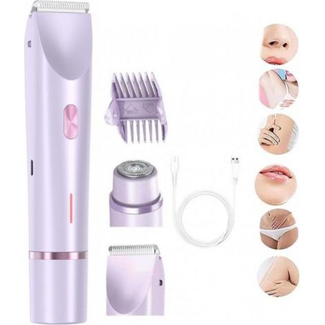 Épilateur - Trimmer - IPX7 Étanche - Charge Type-C - 1 H Autonomie - Pour Femme - 1 Pièce (1/5)