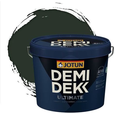 Peinture Bois - DEMI DEKK ULTIMATE - Lasure Opaque Satinée - RAL 6009 - 3L (1/2)