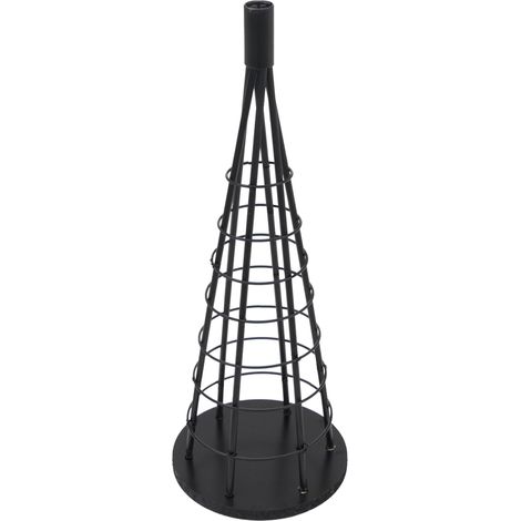 [NEUWERTIG] Deko-Baum HHG-458, Weihnachtsbaum Schmuckbaum Weihnachtsdeko Christbaum zum Beschmücken, Metall 60cm schwarz