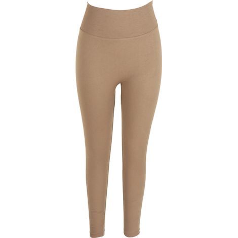 Pantalon de yoga taille haute pour femme, haute résilience, couleur café, gainant ventre plat et hanches galbantes, idéal pour le sport (1/5)