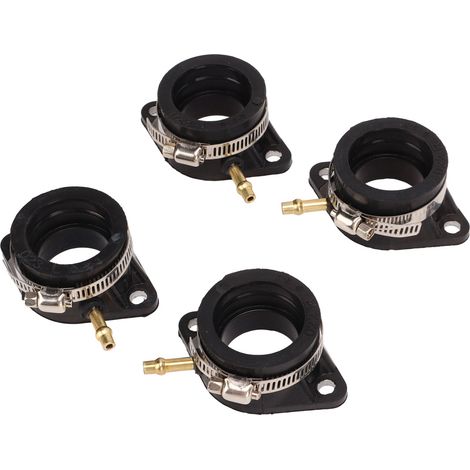 Lot de 4 manchons de pipe d'admission carburateur 16065-028 joint d'entrée caoutchouc métal pour Z1 Kz900 Kz1000A Kz1000B Kz1000D (1/5)