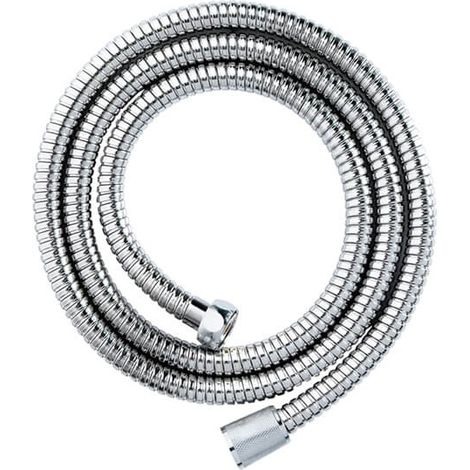 Showerdrape Chrome 2m x 11mm Double Spiral Hose