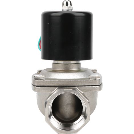 Magnetventil NC Edelstahl, direktwirkend, 2W-400-40B Innengewinde G1 1/2 Zoll, AC 110 V (1/5)