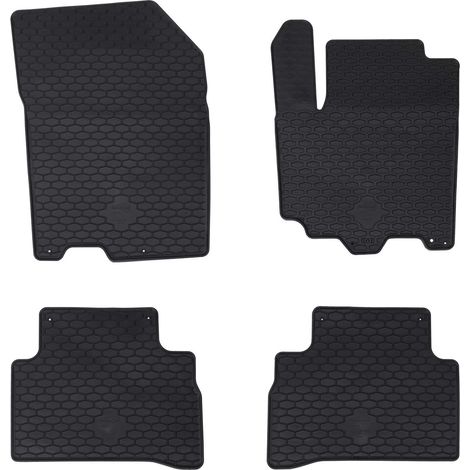 Car Mat 4 pcs Black suitable for Suzuki VITARA 2015- Rubber vidaXL