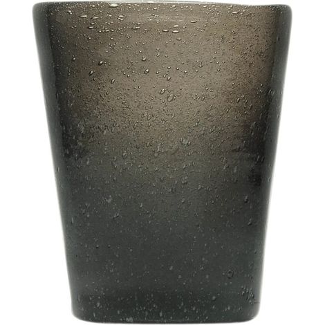 Zani Serafino Bicchiere Acqua Memento Glass Black Transparent 30cl