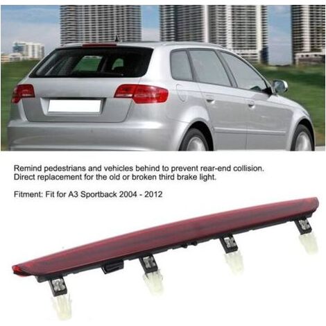 CHOYCLIT 3ème feu stop de haut niveau, 8P4945097C, adapté à A3 Sportback 2004 – 2012