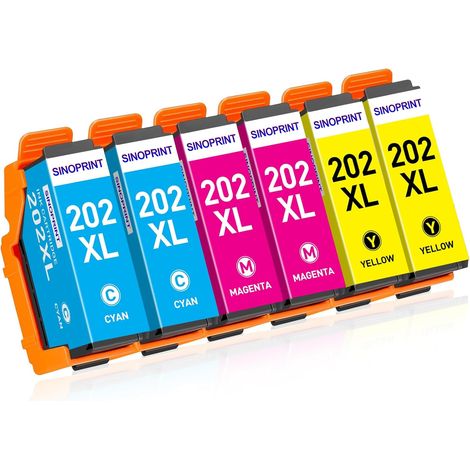 Cartouche 202XL Compatible pour Cartouche Epson 202 XL Multipack (1/5)