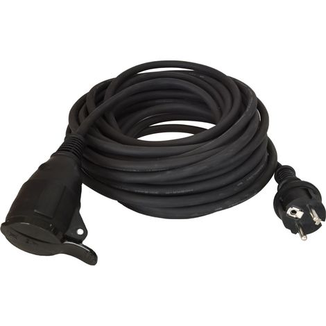 Rallonge électrique RS PRO 10m, 1 prise prises Type F - Schuko allemand, 250 V 16A, IP20 ( Prix pour 1 )