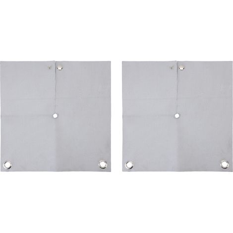 Couverture de soudage ignifuge - Lot de 2, 30x30cm, fibre réfractaire 1500°C (1/4)