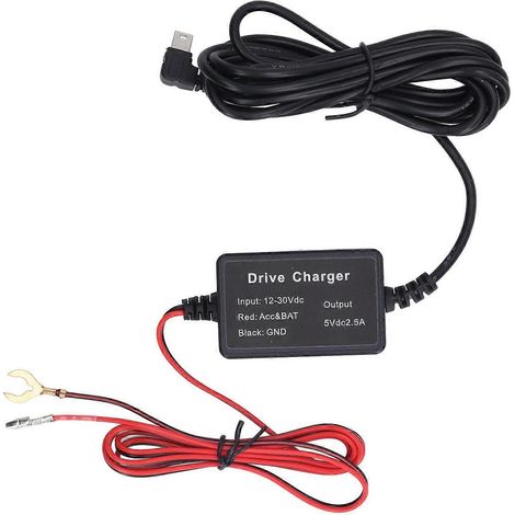 Kit de câblage pour caméra embarquée 12V–30V vers 5V 11,6V avec protection contre les sous-tensions et la surchauffe