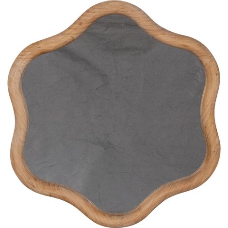 Specchio con cornice in mdf "Kennelly" h 44,5x2x48,5 cm a forma esagonale