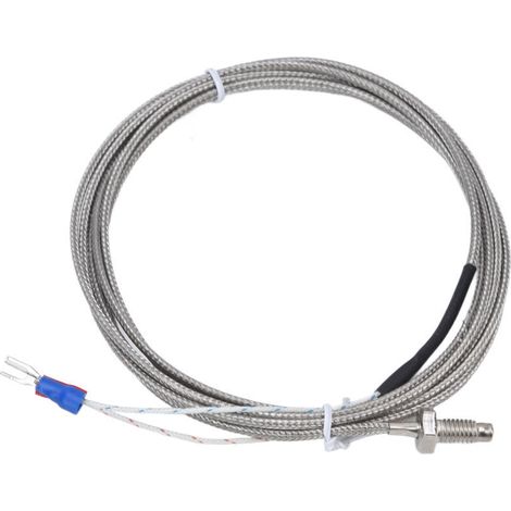 Temperaturfühler Typ K, geerdeter, abgeschirmter Draht, 0-450℃, Modell WRNT-01 (1/5)